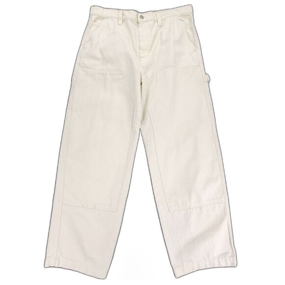 NWT Stussy Canvas Work Pant Bone Baggy Relaxed Skate...